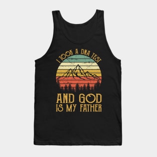 Vintage Christian I Took A DNA Test And God Is My Father Tank Top